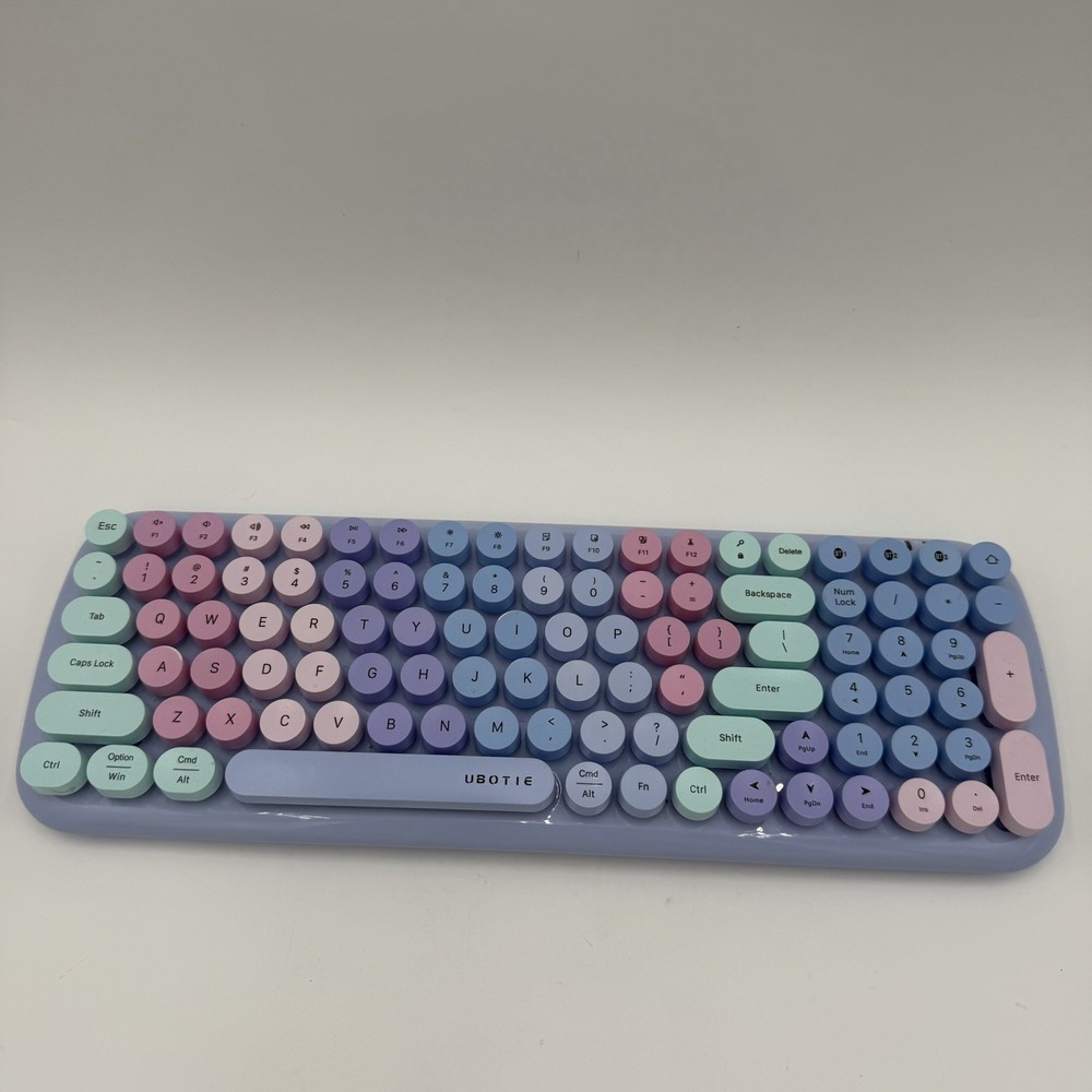 UBOTIE Sweet Portable Bluetooth Colorful Computer Wireless Keyboard Pastels